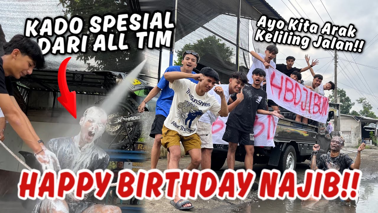 KADO ULANG TAHUN TERGIL4 !! Arak Najib Keliling Jalan