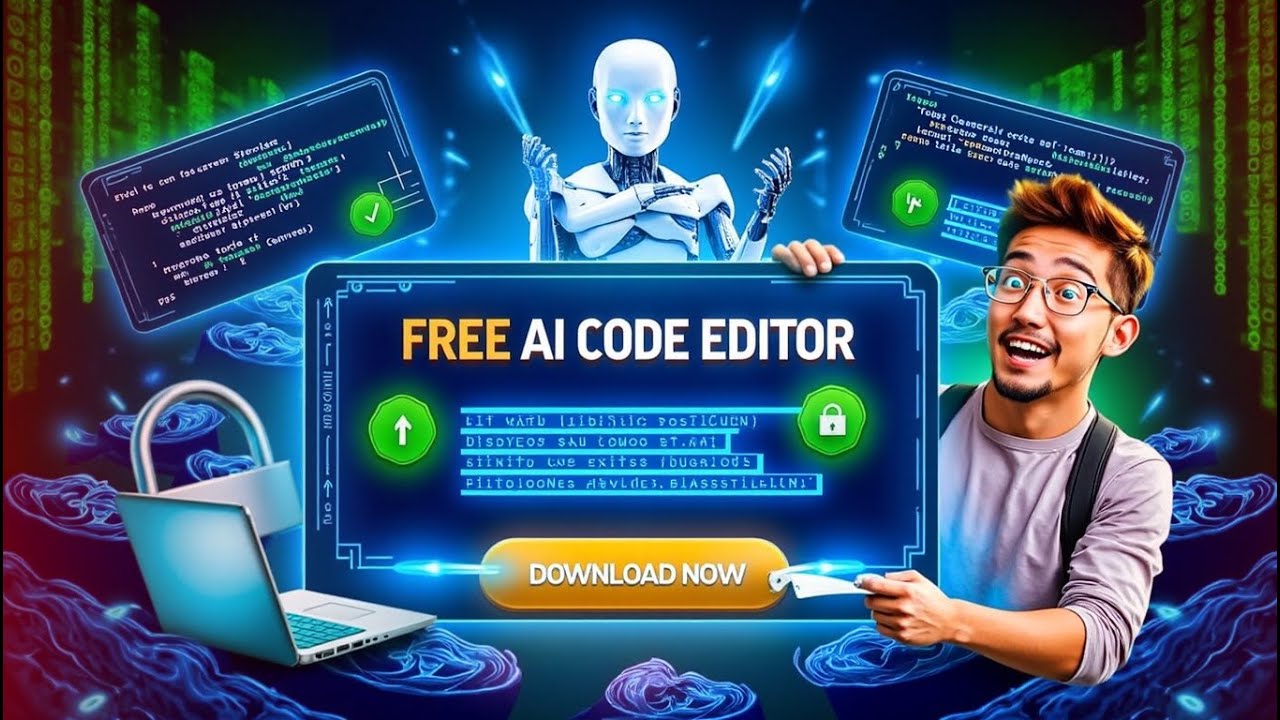 Try this new FREE AI Code Editor for PC - YouTube