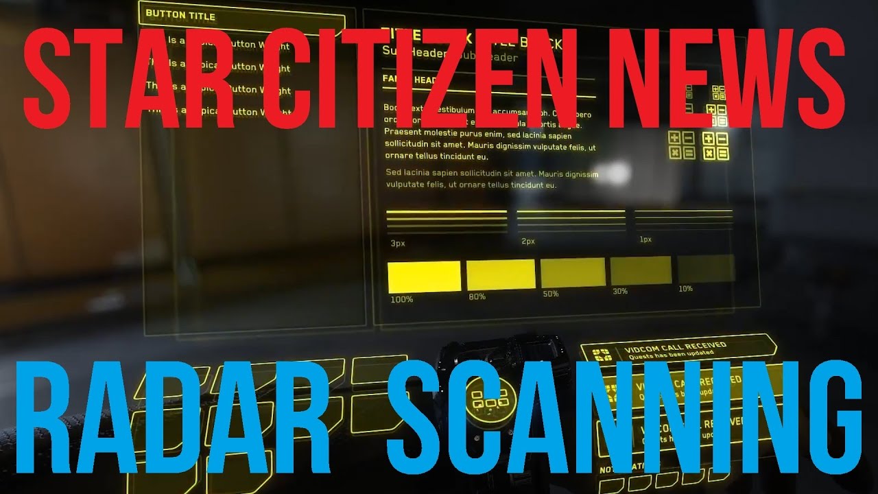 Star Citizen News | Radar Scanning & mobiGlas UI - YouTube