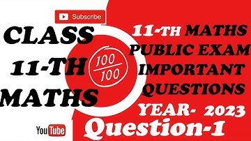 11th Maths Important 5 Mark Questions 2023 | Public Exam Important Questions | set class 11 maths|