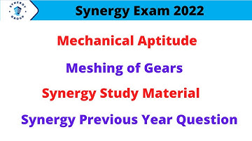 Mechanical Aptitude Questions Problem Solutions with Trick #synergy #synergyexam2022