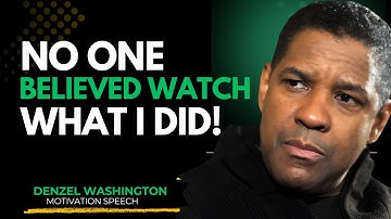 Wat te doen als niemand in je gelooft | Onstuitbare motiverende toespraak