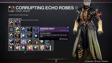 Destiny 2: Shaded Envy Flawless Trials Shader FIXED! (Quick New Shader Showcase on Weapons & Armor)