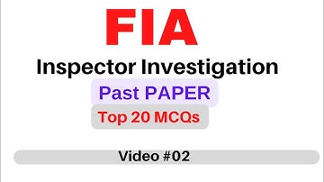 General Science important Mcqs|| FIA Inspector Investigation Officer Solved Mcqs|| Part -2
