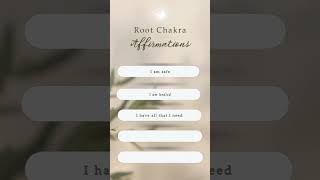 Root Chakra Affirmations alignment chakras balance rootchakra