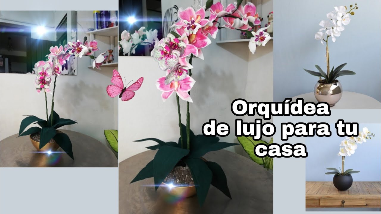 COMO HACER UNA ORQUÍDEA decorativa super fácil /orquídeas de foamy - thptnganamst.edu.vn