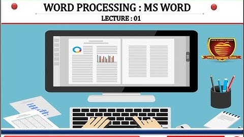 CLASS_10 INFORMATION TECHNOLOGY UNIT WORD PROCESSING LECTURE 01