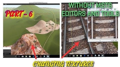 TRACK AND SURFACE CHANGING TEXTURES | PART 6 | MSTS | HOW TO CREATE ROUTE IN MSTS |
