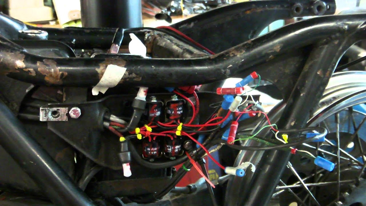 walk around freshly rewired 1983 FXR Shovel Head - YouTube