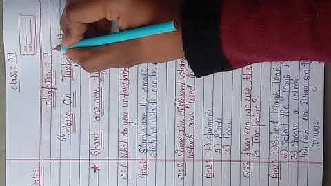 #techcom #tuxpaint ||class -3rd || Chapter-7 // Revision video