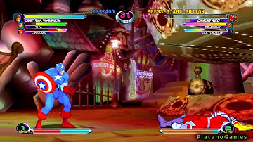 MvC2 - Cyclops / Ryu / Captain America vs Colossus / Omega Red / Doctor Doom - HD