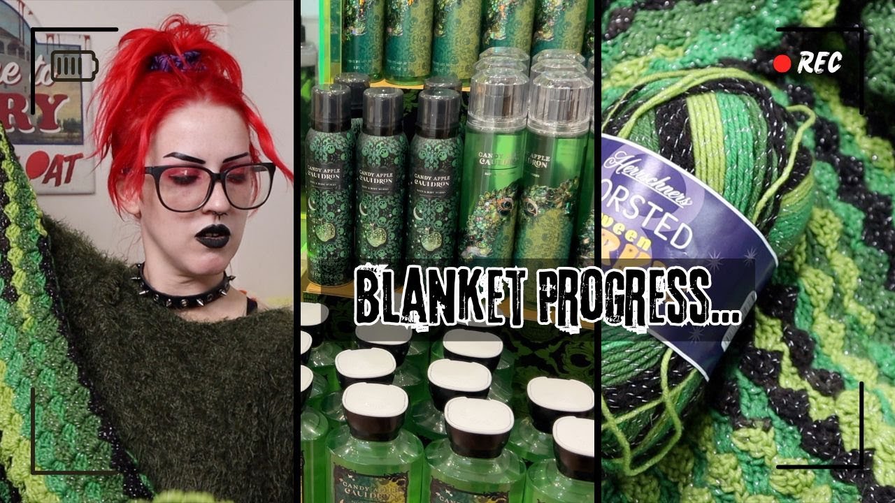 Goblin Crochet Blanket Progress! | Morning Vlog