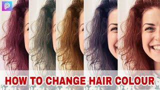How to change hair colour | Mobile Editing | SK Editing Tutorials screenshot 5