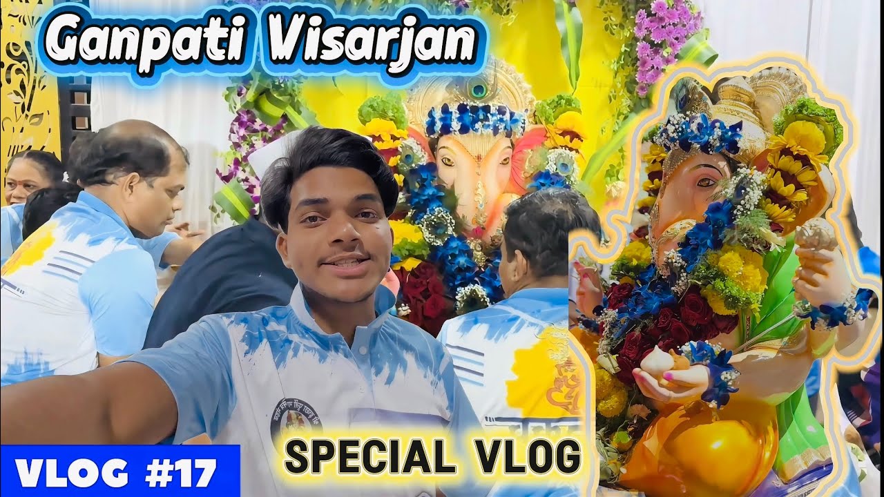 Itna Grand Ganpati Visarjan Kabhi Nahi Dekha 😍 Vlog | Ghansoli Chhatrapati Shivaji Maharaj Talav