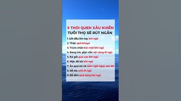 9 THÓI QUEN XẤU KHIẾN TUỔI THỌ SẼ RÚT NGẮN | Ngọc Minh DS Gia Đình #ngocminhduocsigiadinh #shorts