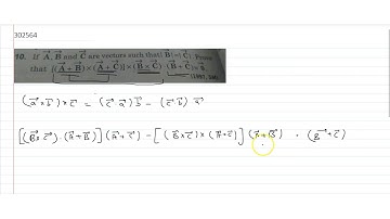 If `vecA, vecB` and `vecC` are vectors such that `|vecB|=|C|` Provethat `[(vecA+ vecB)× (vec