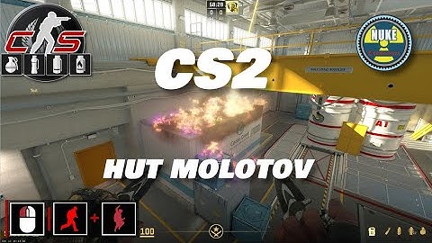 CS2 - Molotov Nuke T Roof to Hut (fast)