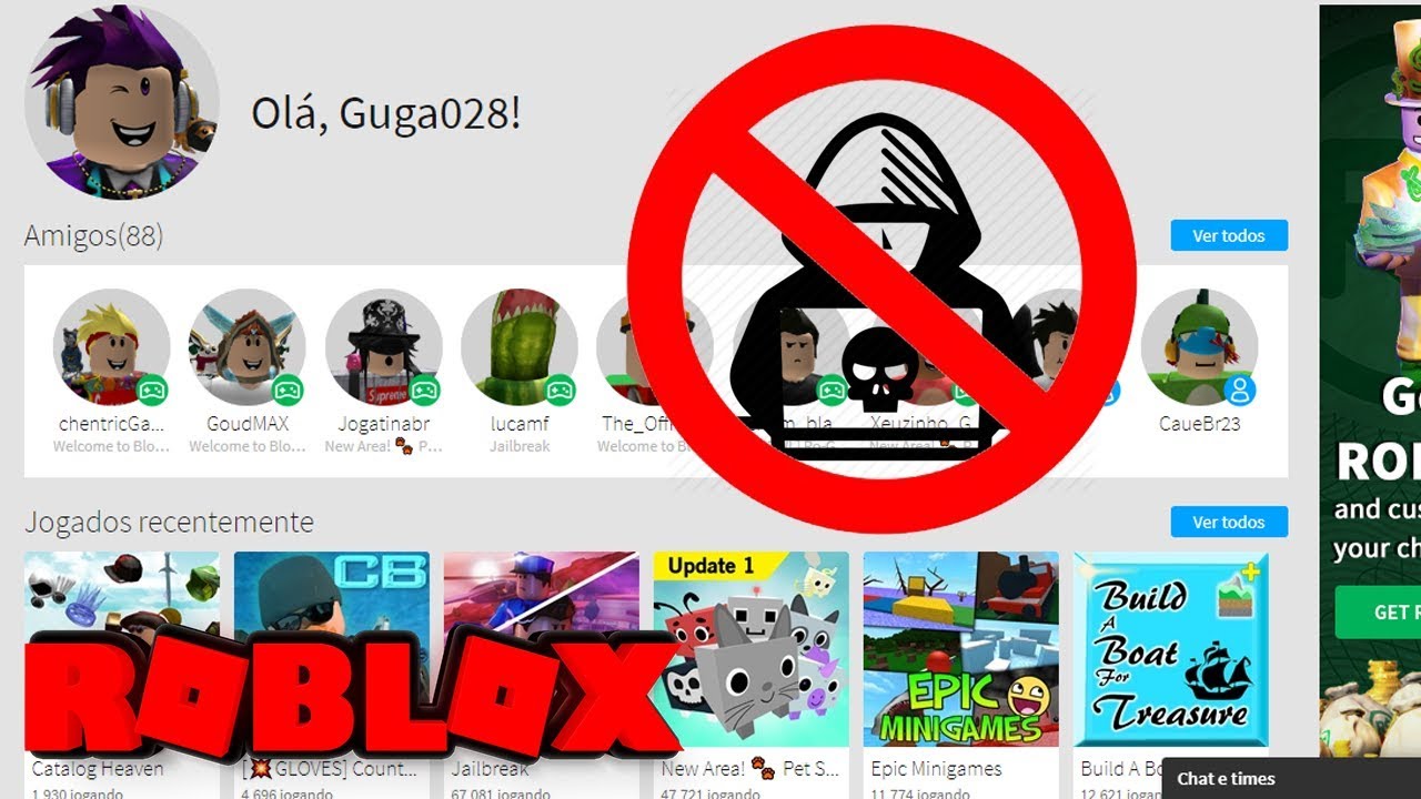 Oi, pode ser imaginação minha, mas você jogava roblox e teve sua conta  hackea · biscoitudo21 · TabNews