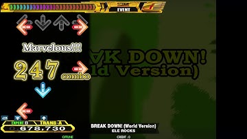 【DDR HP1】BREAK DOWN!(World Version) [SINGLE EXPERT] PFC(999950)