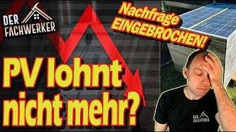 Ist der Photovoltaik-Boom etwa schon vorbei?