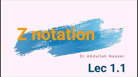 FM z notation Lec 01-1