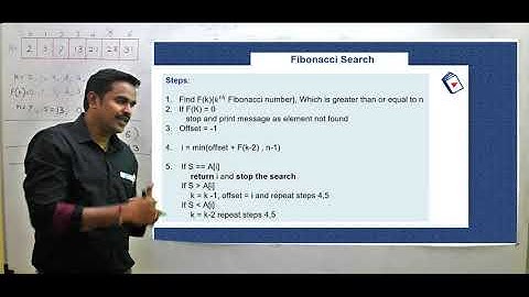 Fibonacci Search in Data Structures  | www.EnggTutes.com