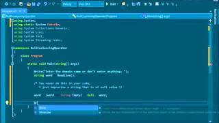 C# 6.0 Tutorial - Fundamentals - 9. Null-Coalescing Operator ??