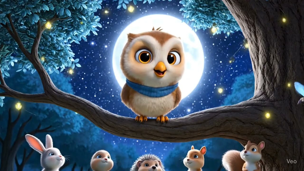 夜のフクロウ | 楽しい子どもの歌 - YouTube