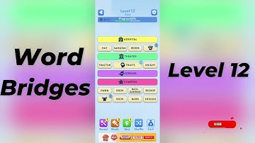 🎮 Word Bridges Level 12 Answers | SolutionGuruji 🧠✨