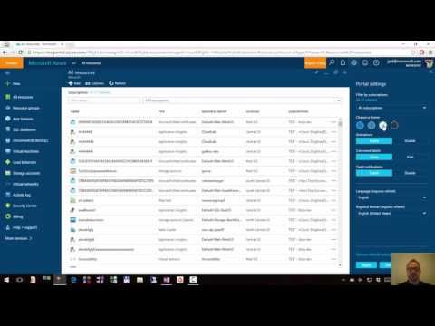 Azure Portal Tips & Tricks - 21. Azure Portal Settings