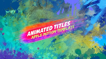 Abstract Titles | Apple Motion Template
