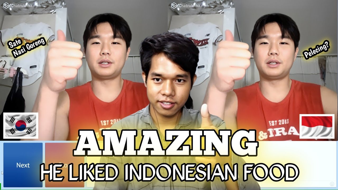 TERNYATA DIA MENYUKAI MAKANAN INDONESIA - OME TV KOREA