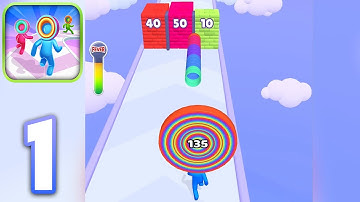 Layer Man 3D: Run & Collect - Walkthrough Gameplay Part 1 - Levels 1-15 (iOS, Android)