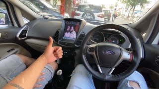 Tesla Type Stereo For Ford Ecosport *Kya Gajab Ki Fitting Hai*