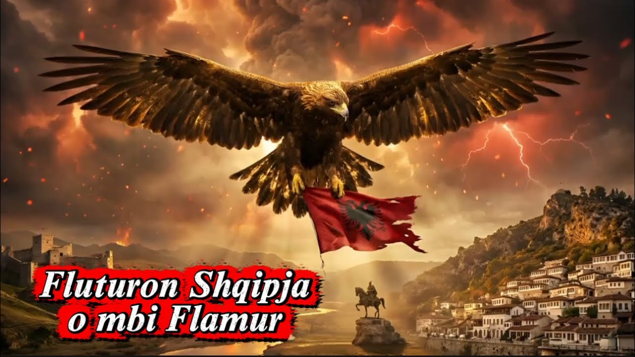 Fluturon Shqipja mbi Flamur