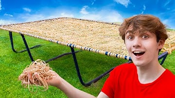 I Built a Trampoline out of Rubber Bands