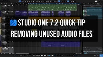 Studio One 7.2 Quick Tip | Removing Unused Audio Files