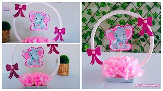 Centro de mesa para Baby Shower tema Elefantito / Centerpiece for Baby Shower Elephant Theme