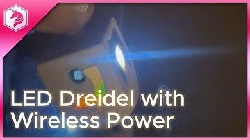 DIY LED Dreidel with Wireless power: no batteries required! Tutorial #adafruit