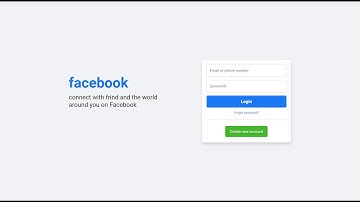 How to Create New Facebook Login Page using HTML & CSS