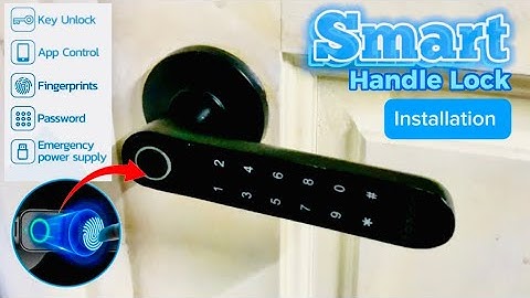 How to Install & Setup a Smart Handle Lock at Home | Kadonio Smart Lock KS-L407 Installation