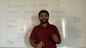 LXI Instruction | Data Transfer Instructions for Microprocessor 8085 | Unit 4