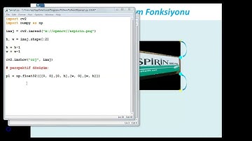 Python ile Görüntü İşleme - OpenCV dersleri DERS 37: Perspektif Dönüşümler