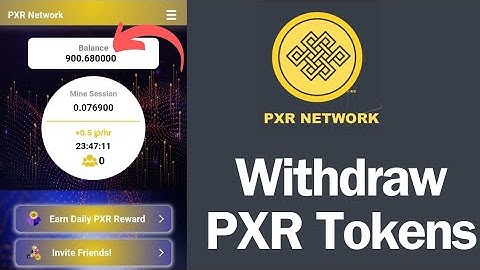 PXR Tokens Withdrawal || PXR Base App || PXR Update
