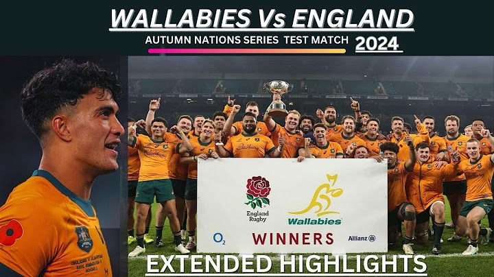 Wallabies Vs England 2024 | Autumn Nations Series 2024 | Extended Highlights
