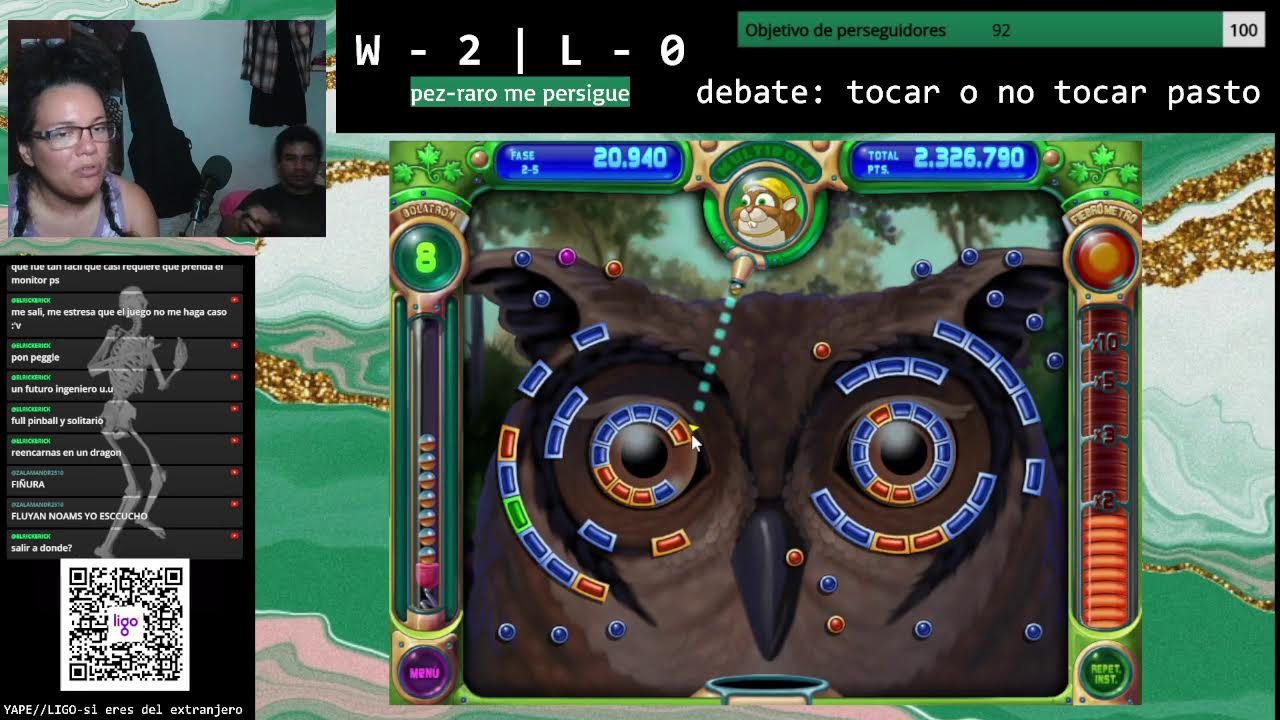 EP. 02 - Salir o no salir¿ debate? en lo que juego Peggle | TOCANDO PASTO ft. Luchín