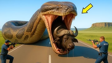 Brave Heroes Save Wild African Buffalo from a Giant Python Attack!