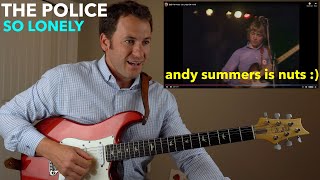 Guitar Teacher REACTS: THE POLICE "So Lonely" (andy summers ftw!!)