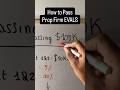 Risk management helps you pass prop firm evals