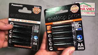 Phân biệt pin sạc Eneloop Pro chính hãng và hàng ngoài